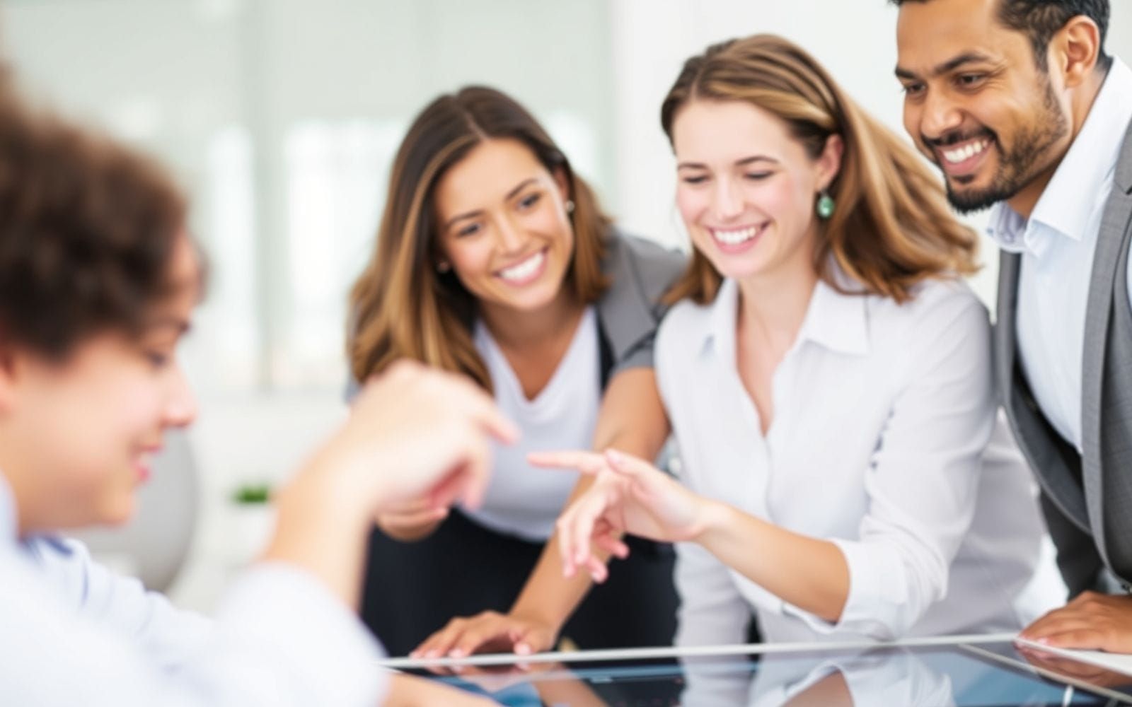 Professionals using AI tools for automating financial statement analysis.