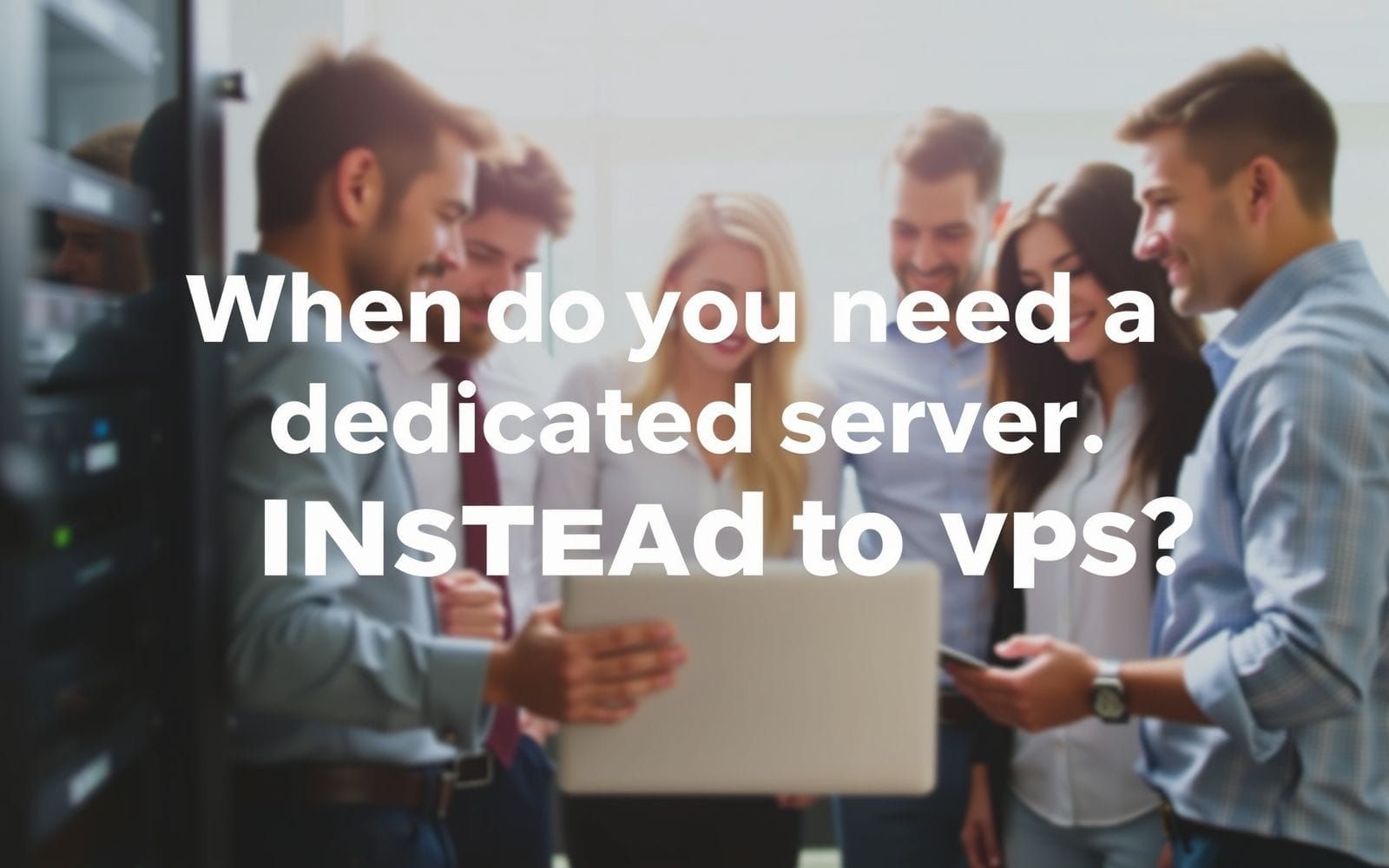 Team discussing when do you need a dedicated server instead of VPS.