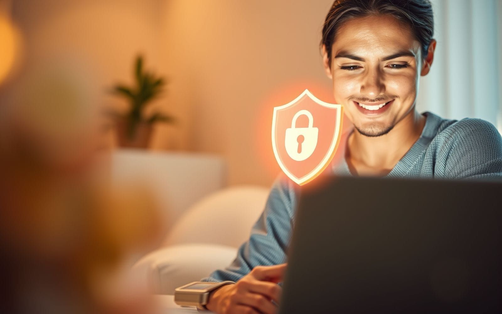 Person confident with website security certificates