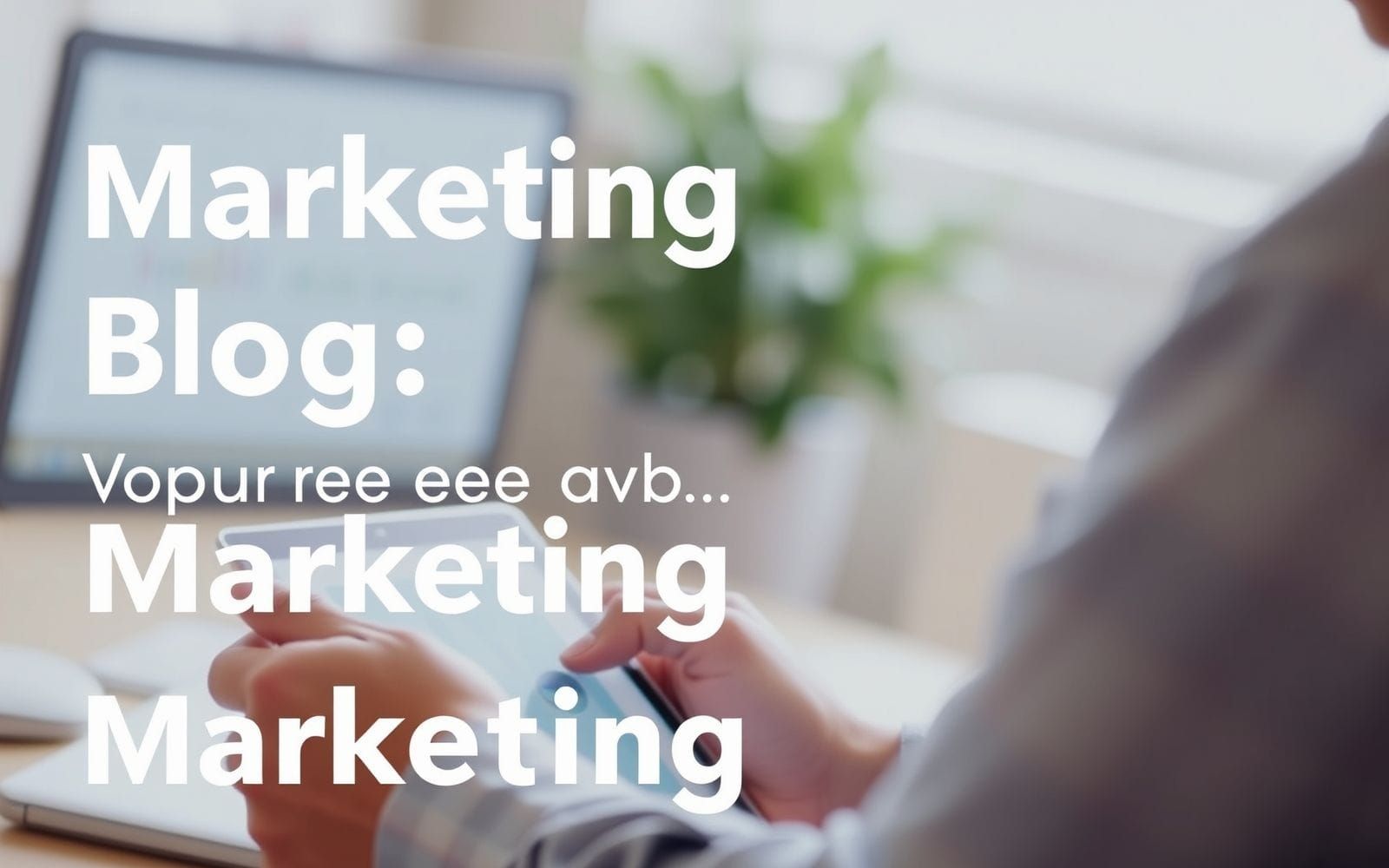 Person measuring lead quality on a tablet