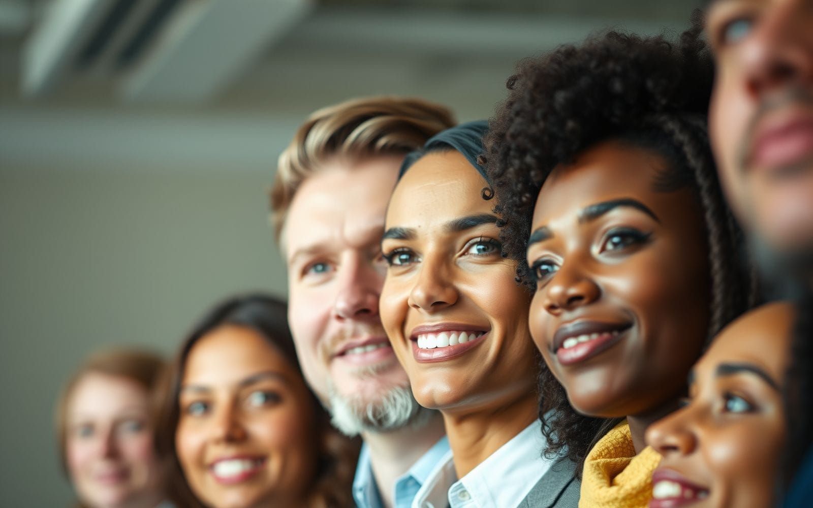 Diverse group of realistic AI-generated human portraits.