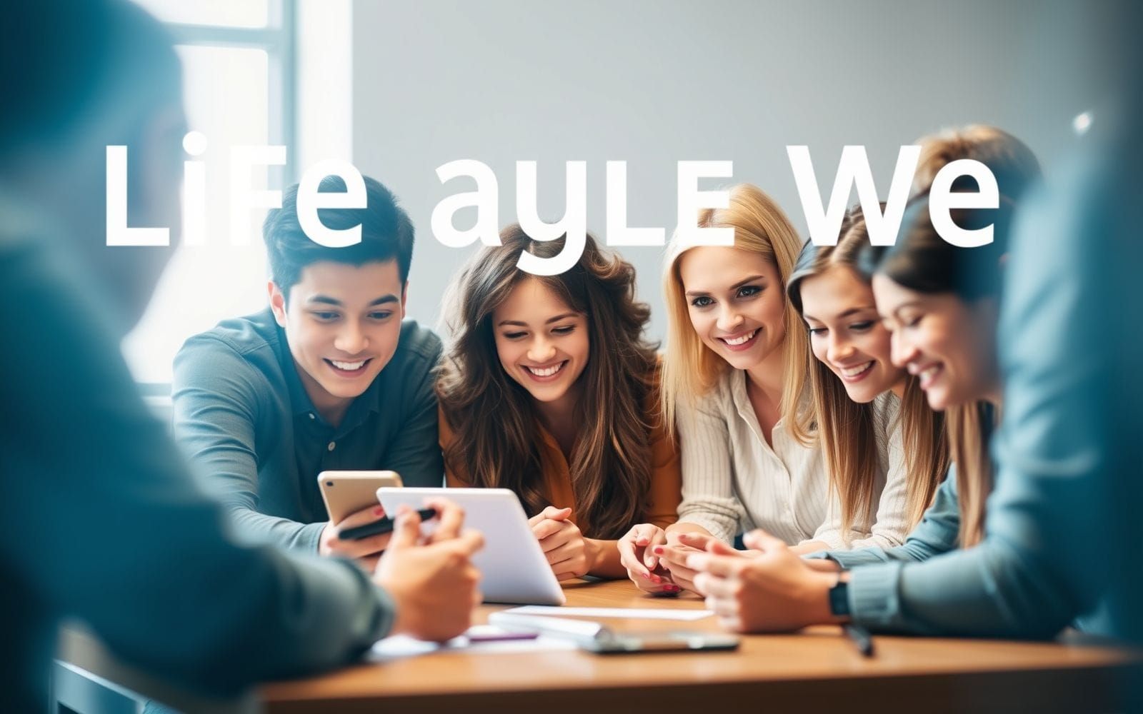 Professionals discussing principles of responsive web design.