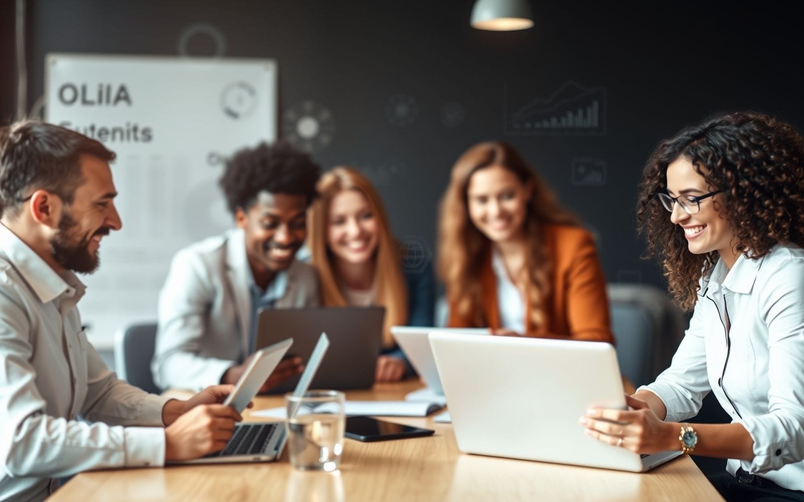 Professionals using essential SaaS tools for collaboration and business growth.