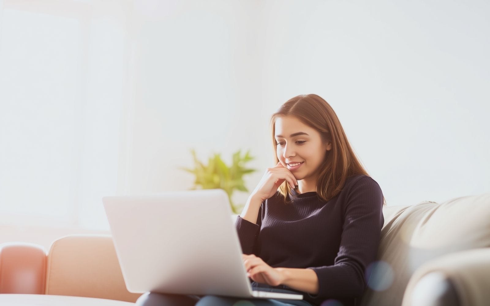 Person using laptop, representing management of VPS hosting.
