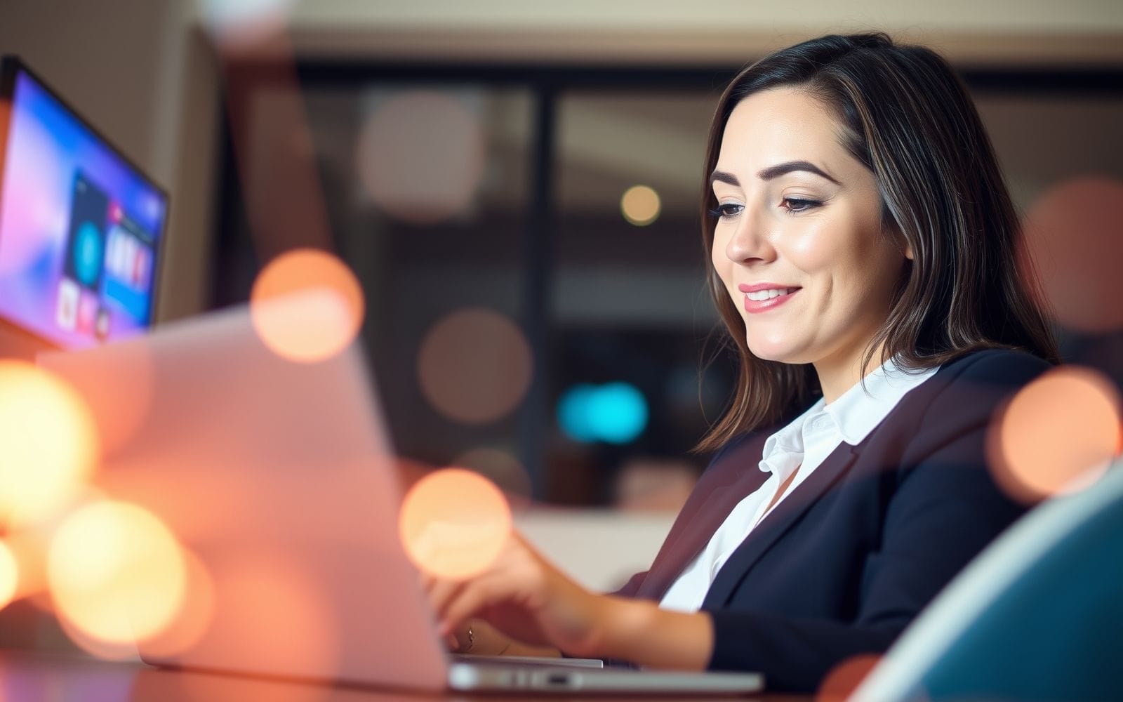 Person choosing web hosting services on a laptop